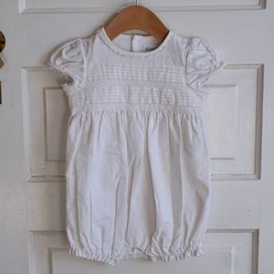 Ralph Lauren onesie with lace detail